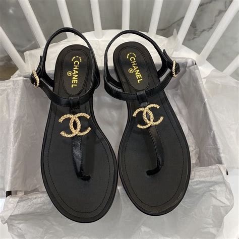 chanel thong sandals 2020|Chanel sandals official site.